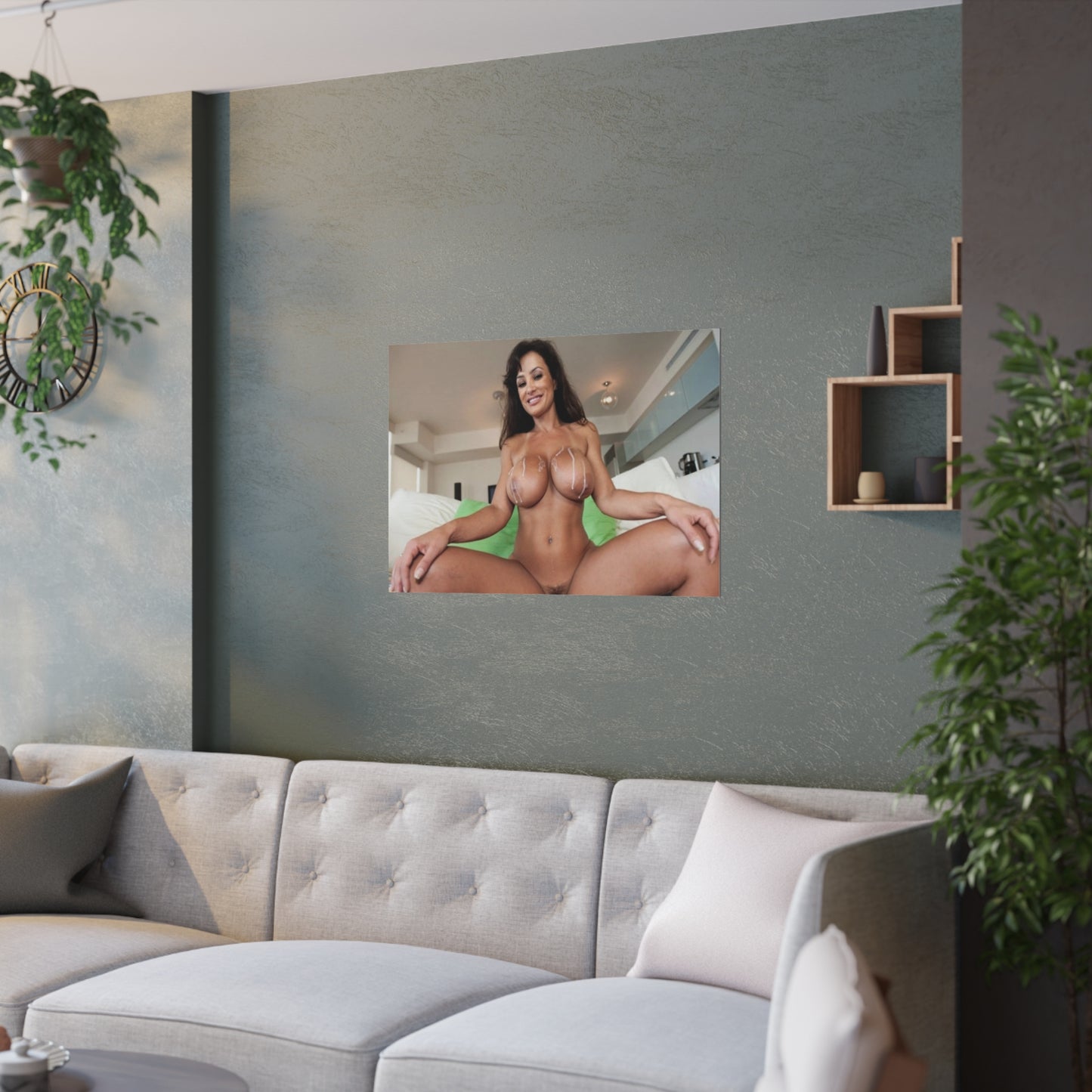 Satin Posters (210gsm) Pornstar Lisa Ann Nude