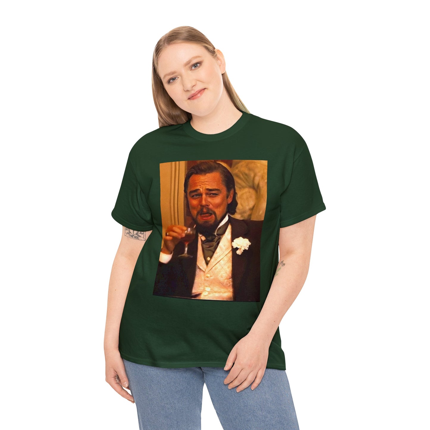 Unisex Heavy Cotton Tee Leonard DiCaprio Django Meme