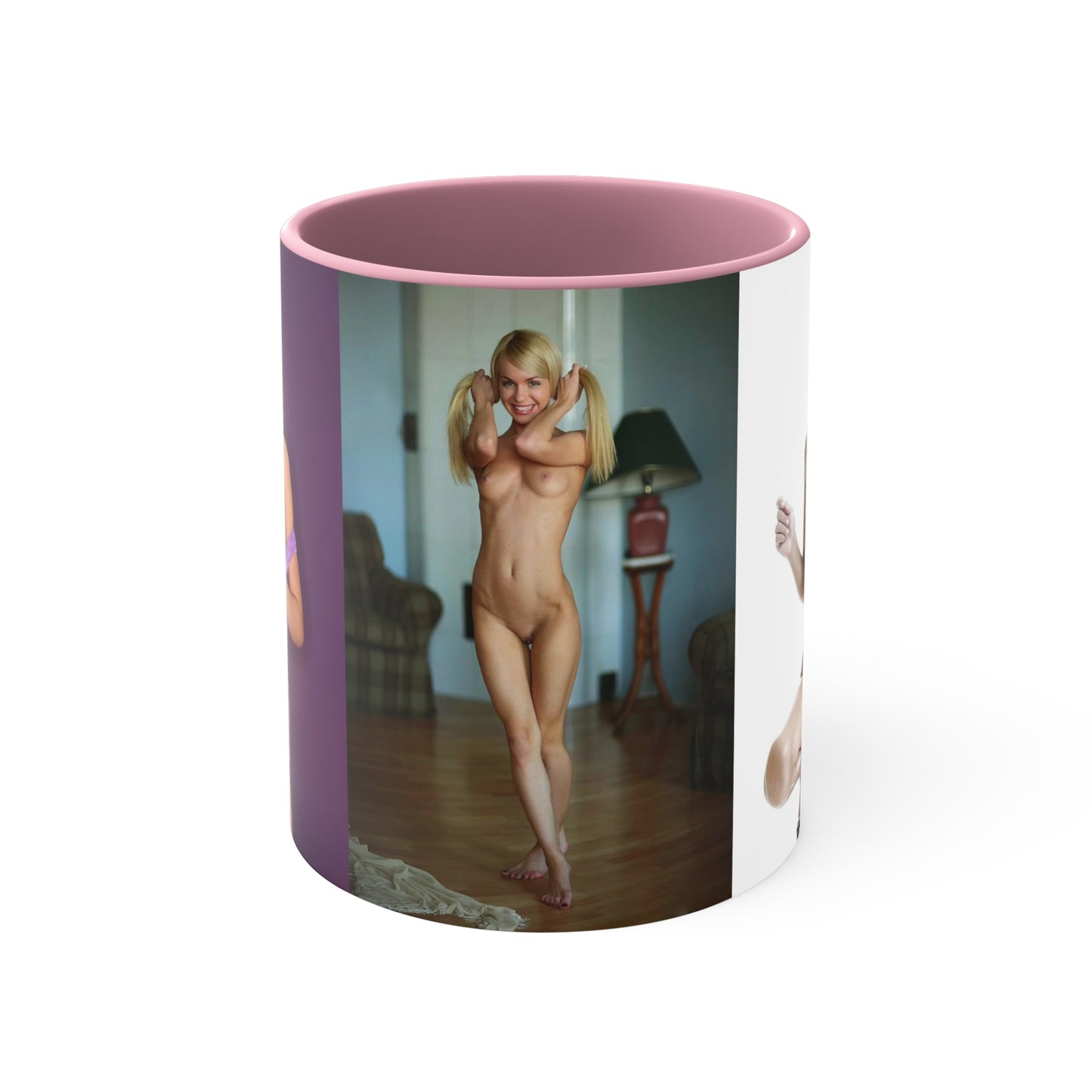 Accent Coffee Mug, 11oz Nude Pigtails
