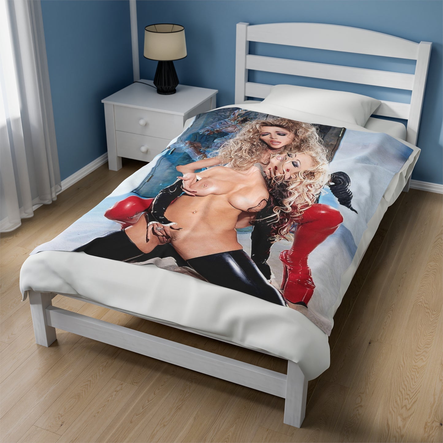 Velveteen Plush Blanket Jenna Jameson and Janine Lindenmulder