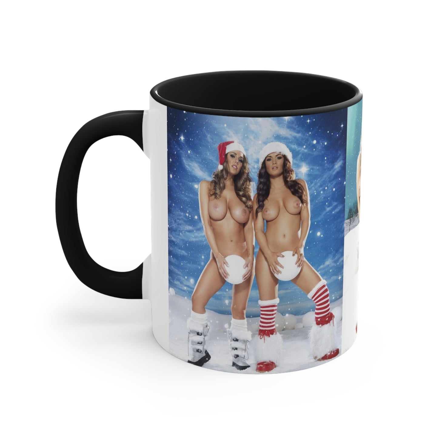 Accent Coffee Mug, 11oz Nude Christmas Pornstars