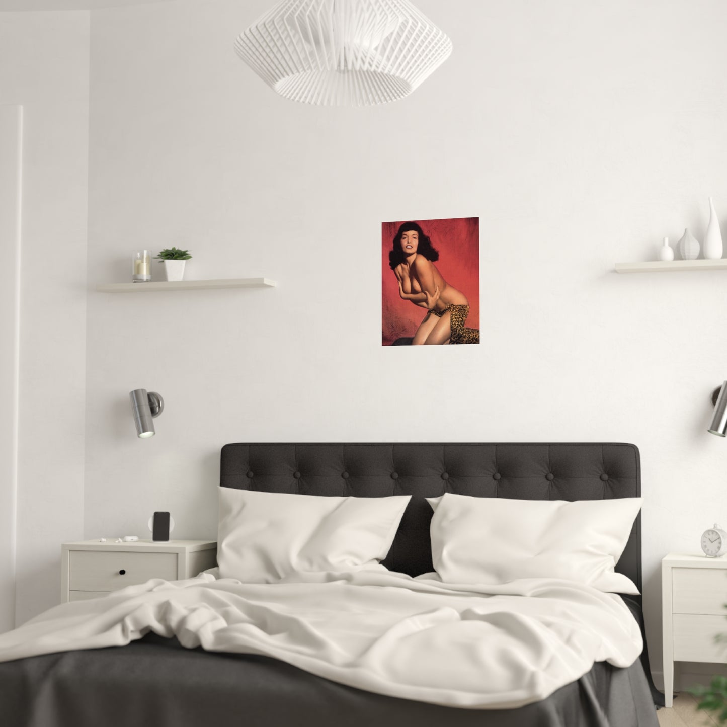 Satin Posters (210gsm) Playmate 1955 Bettie Page Nude