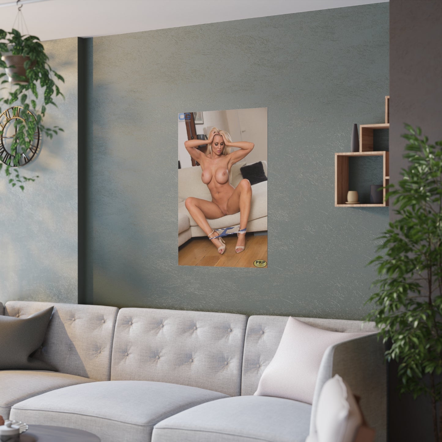 Satin Posters (210gsm) Sexy Naked Nude Pornstar
