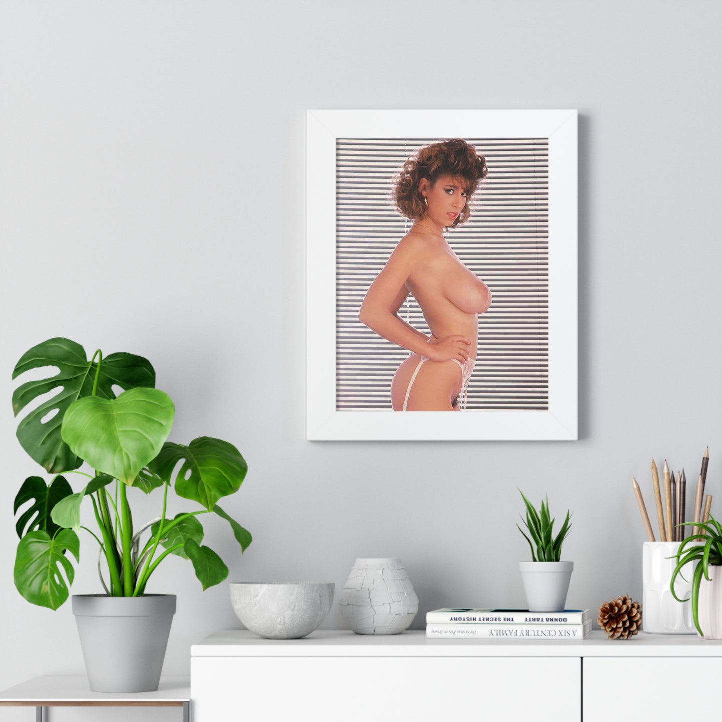 Framed Vertical Poster Porn Star Christy Canyon Nude