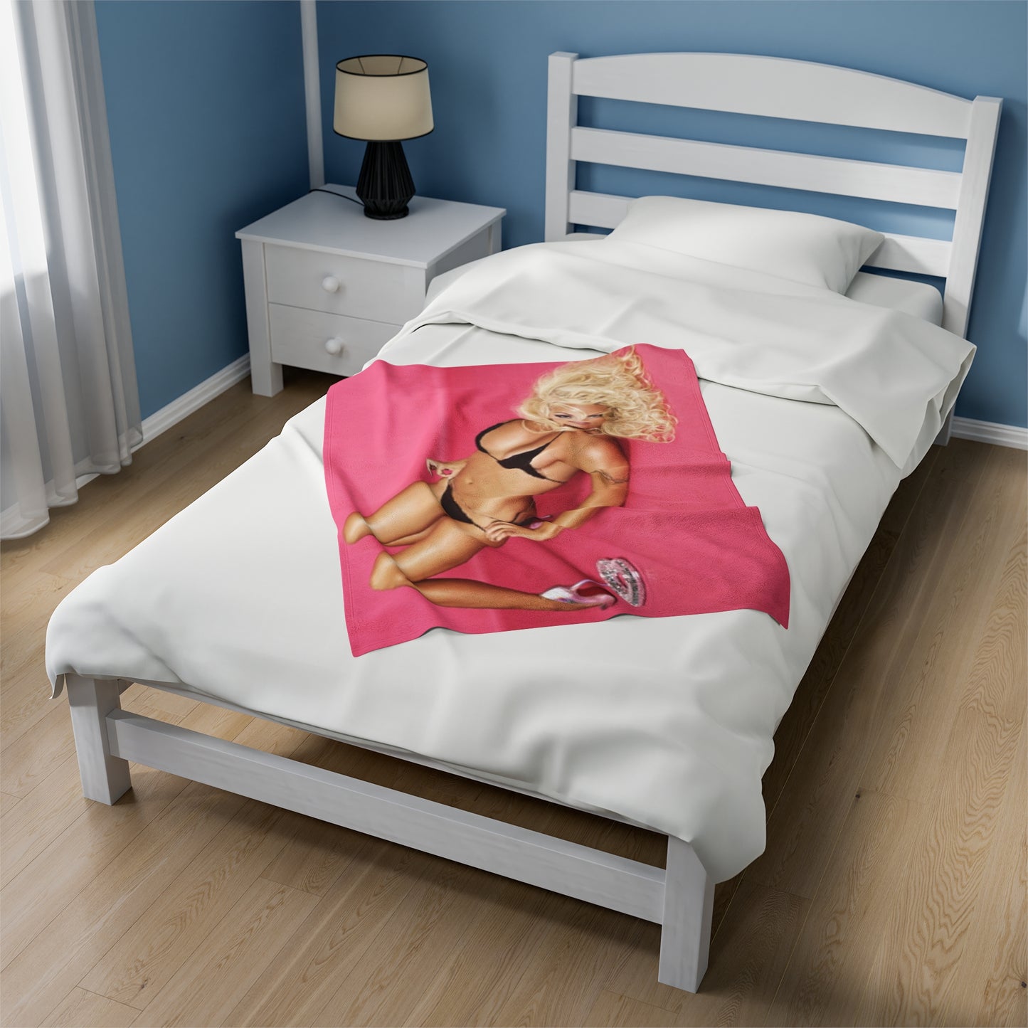 Velveteen Plush Blanket Pamela Anderson