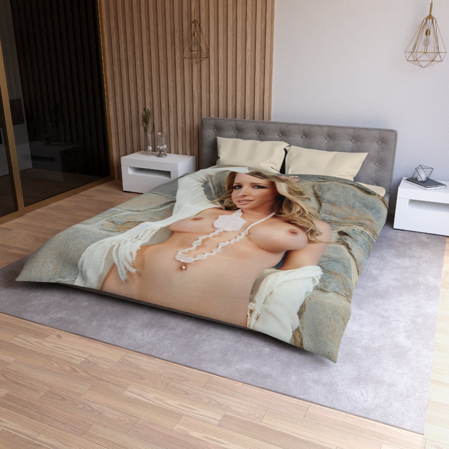 Microfiber Duvet Cover Penthouse Pet October 2012 Samantha Saint