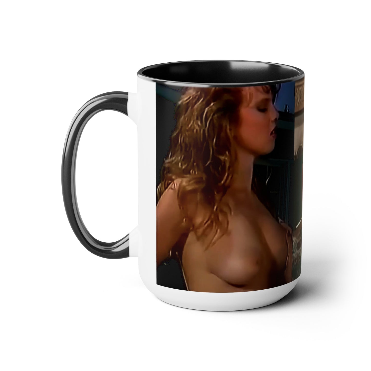 Two-Tone Coffee Mugs, 15oz Traci Lords Nude