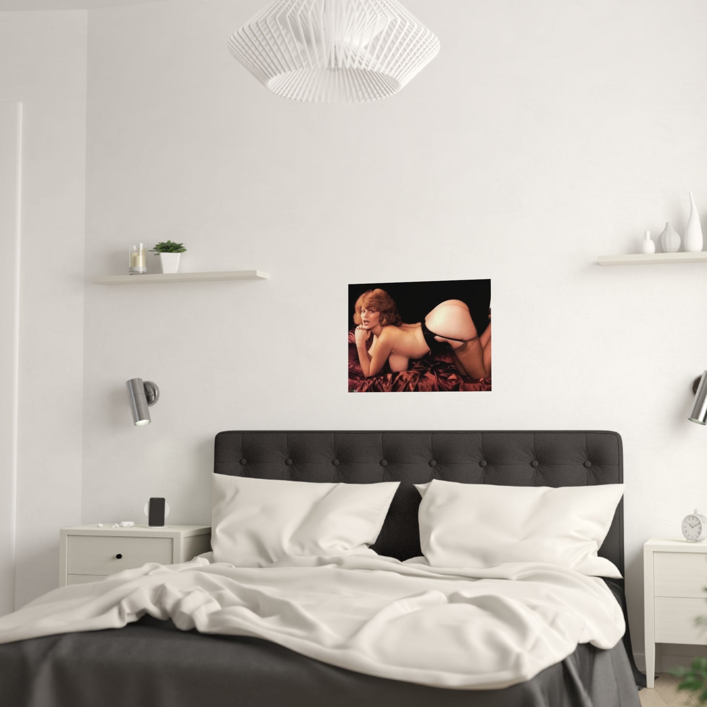 Satin Posters (210gsm) Retro Pornstar Lisa De Leeuw Nude