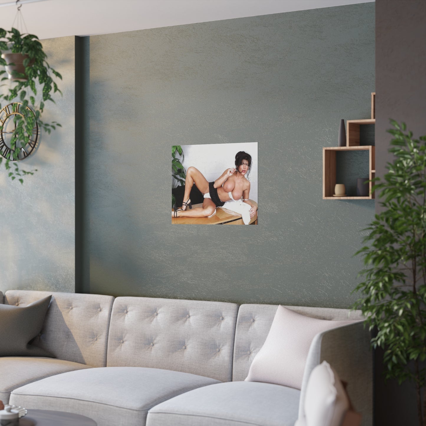 Satin Posters (210gsm) Retro Pornstar Holly Body Nude