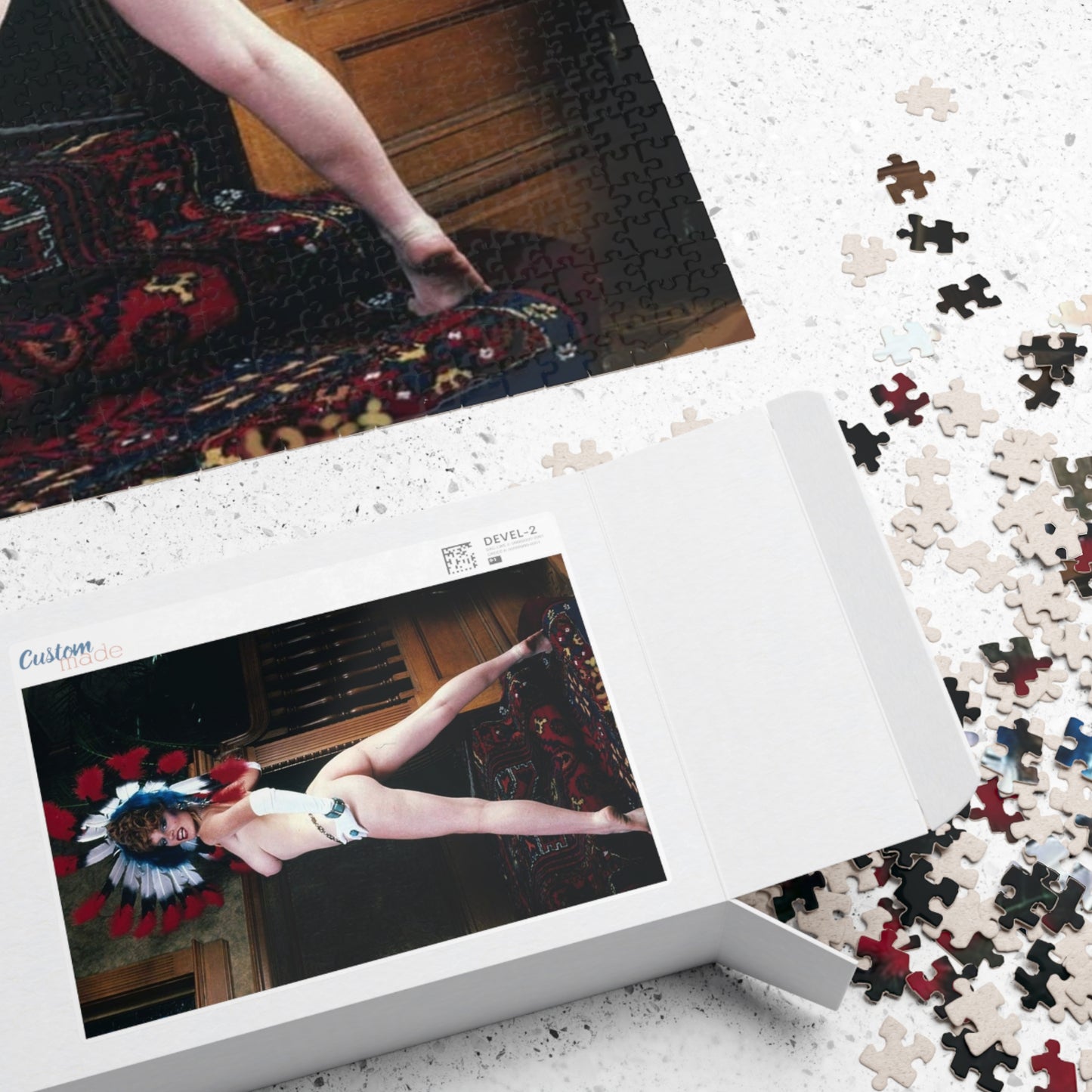 Puzzle (110, 252, 500, 1014-piece) Retro Porn Star Lisa De Leeuw Nude