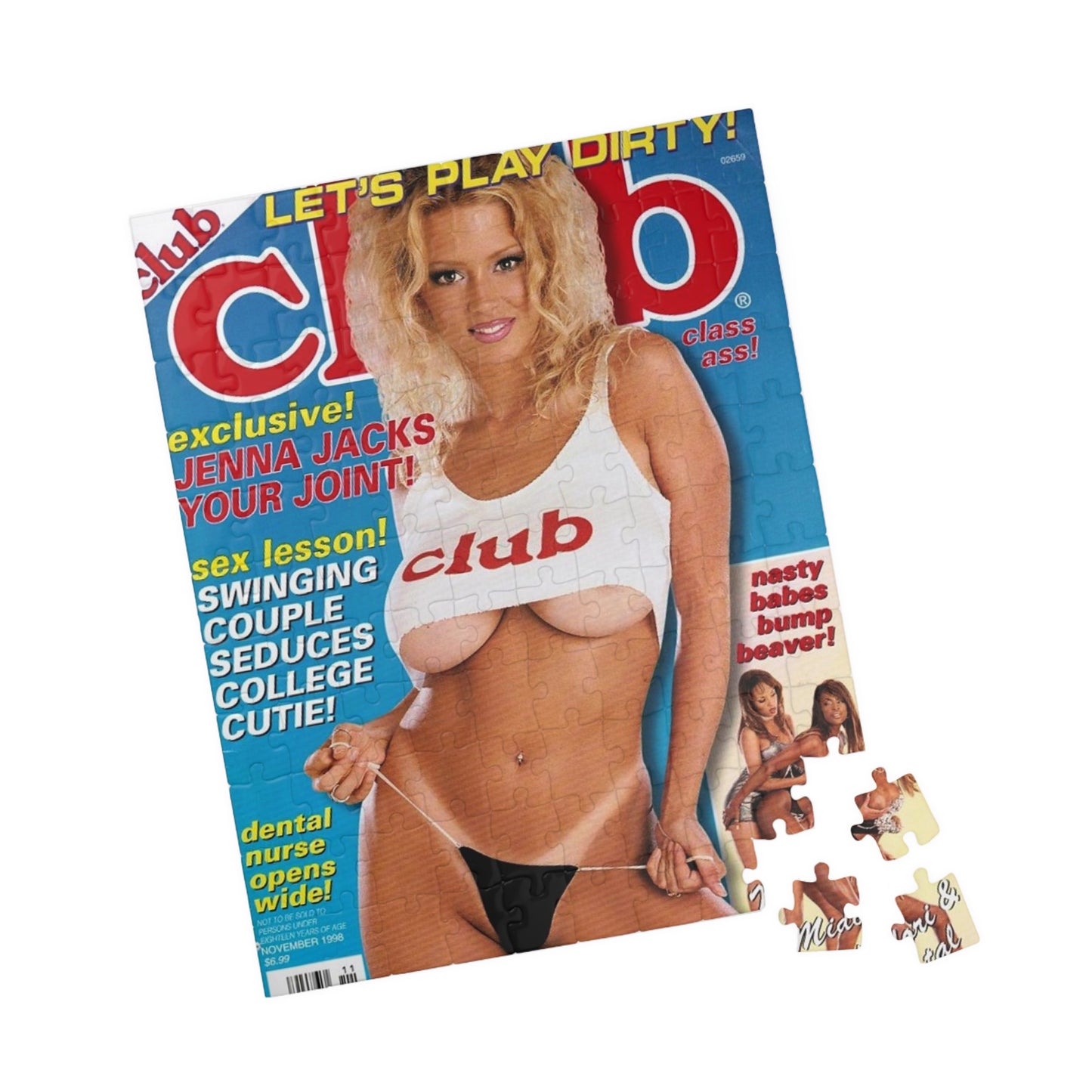 Puzzle (110, 252, 520, 1014-piece) Jenna Jameson Club Magazine Cover