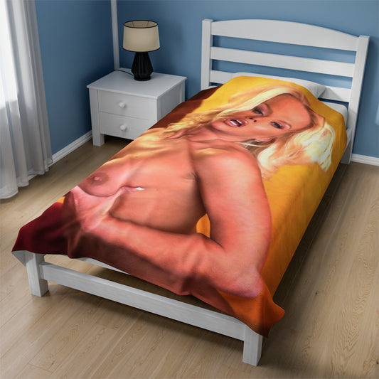Velveteen Plush Blanket Pornstar Chloe Jones Nude