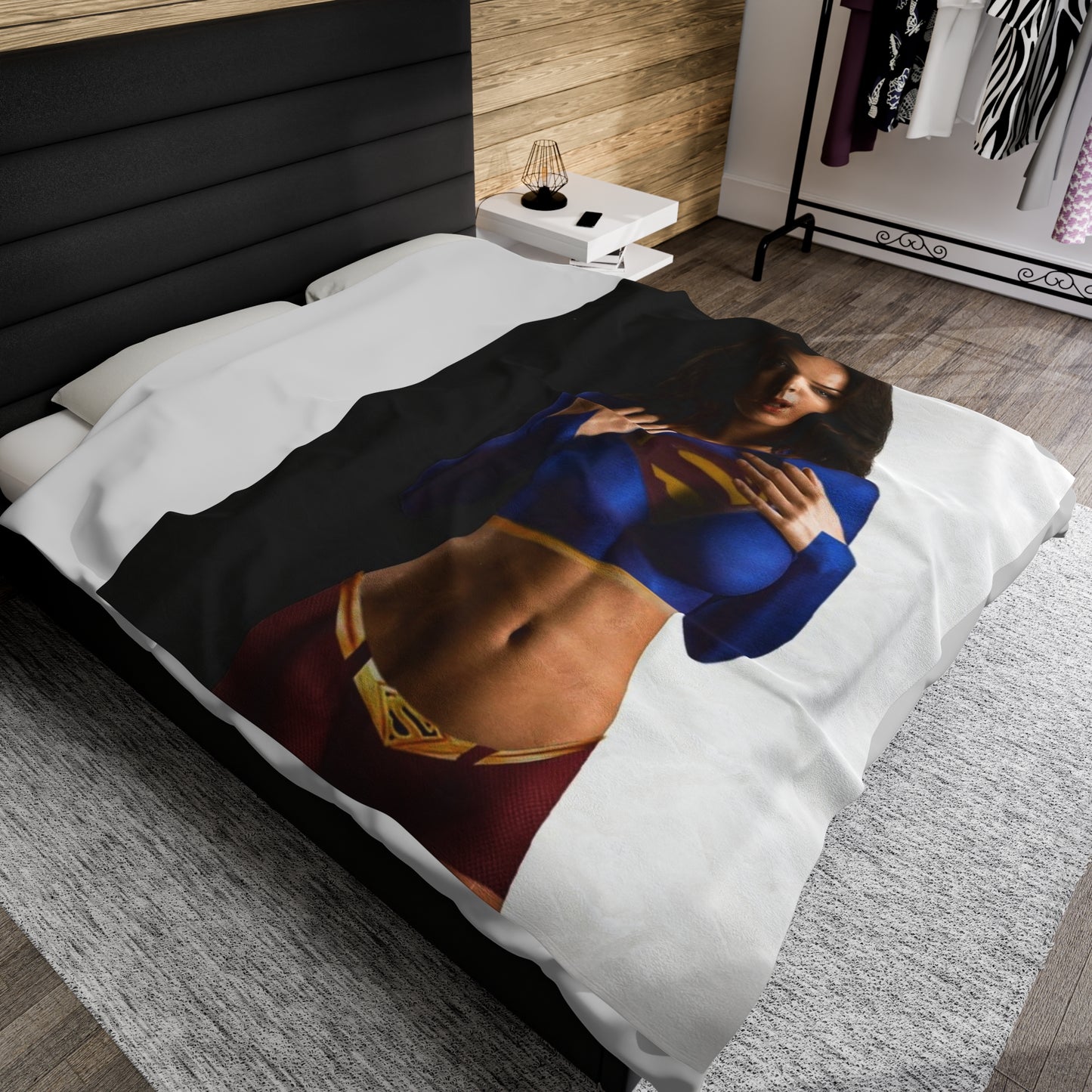 Velveteen Plush Blanket Megan Fox