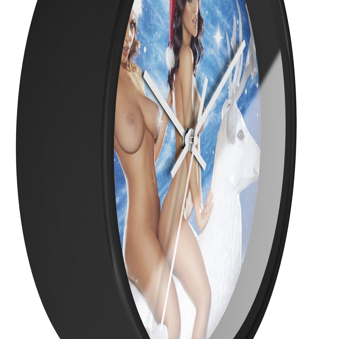 Wall Clock Sexy Nude Christmas Girls