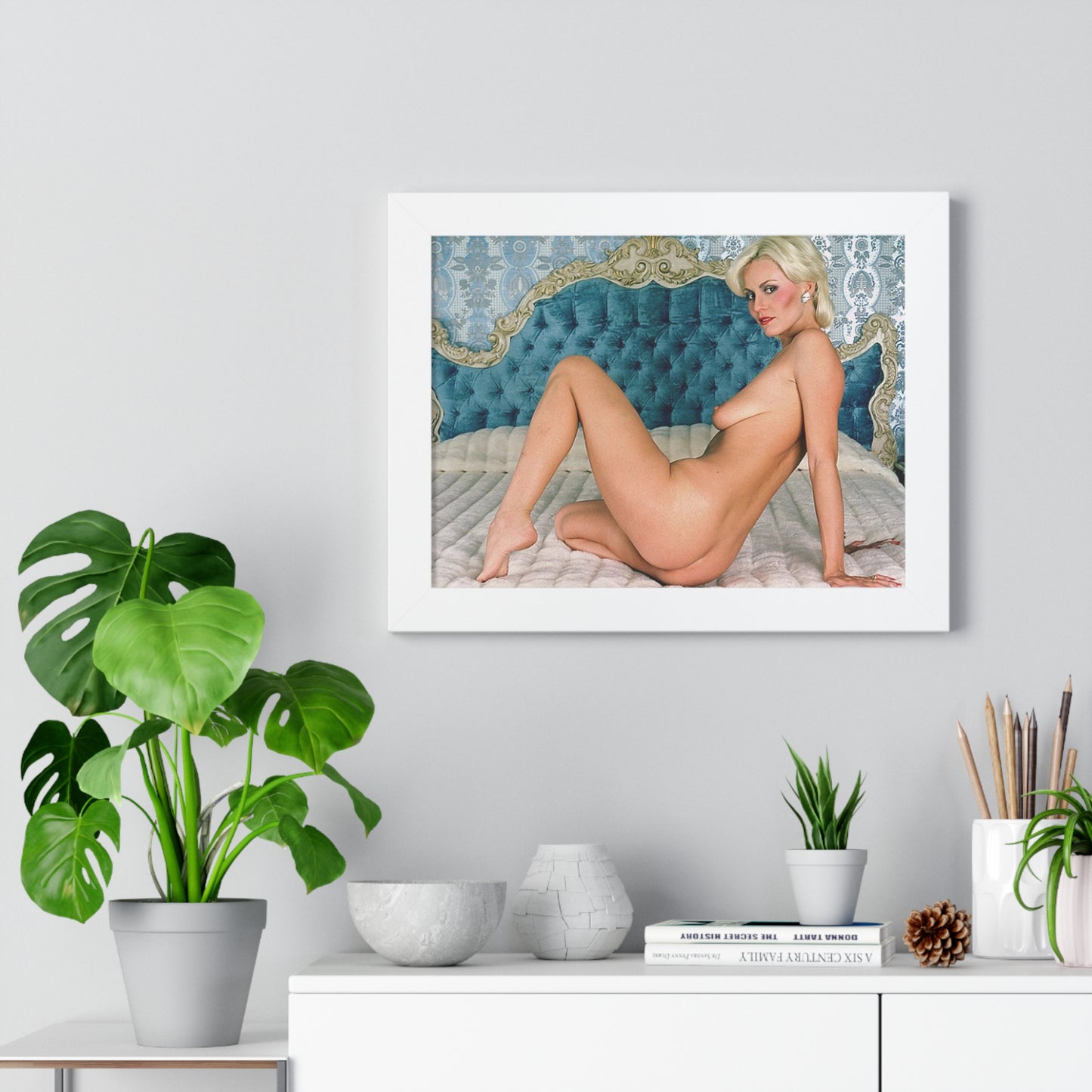 Framed Horizontal Poster Porn Star Seka Nude