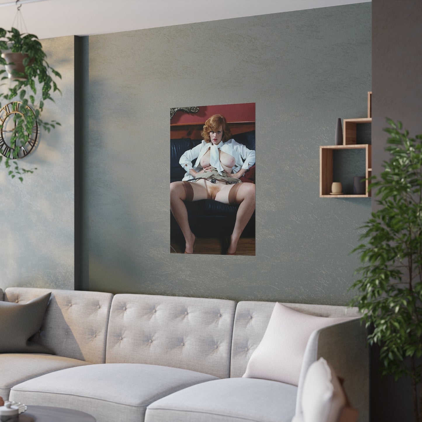 Satin Posters (210gsm) Retro Pornstar Lisa De Leeuw Nude