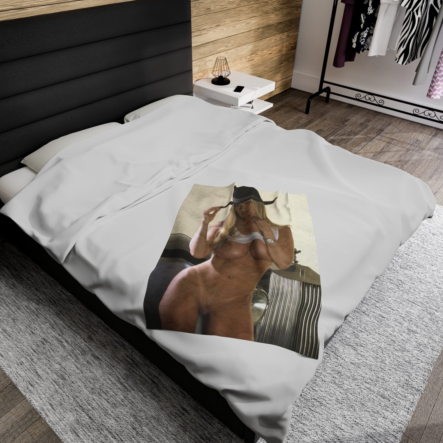 Velveteen Plush Blanket Pornstar Jenna Jameson Nude