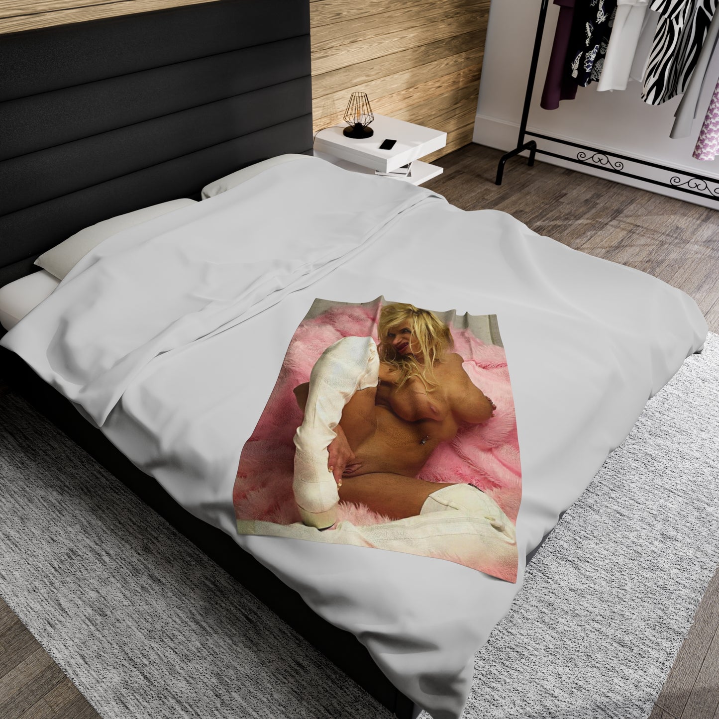 Velveteen Plush Blanket Shyla Stylez Nude