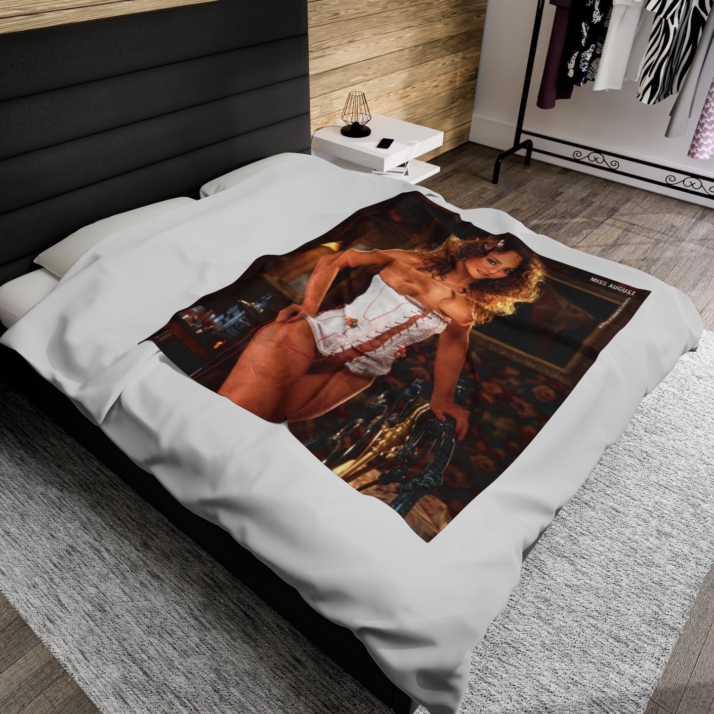 Velveteen Plush Blanket Playboy Playmate August 2003 Colleen Marie