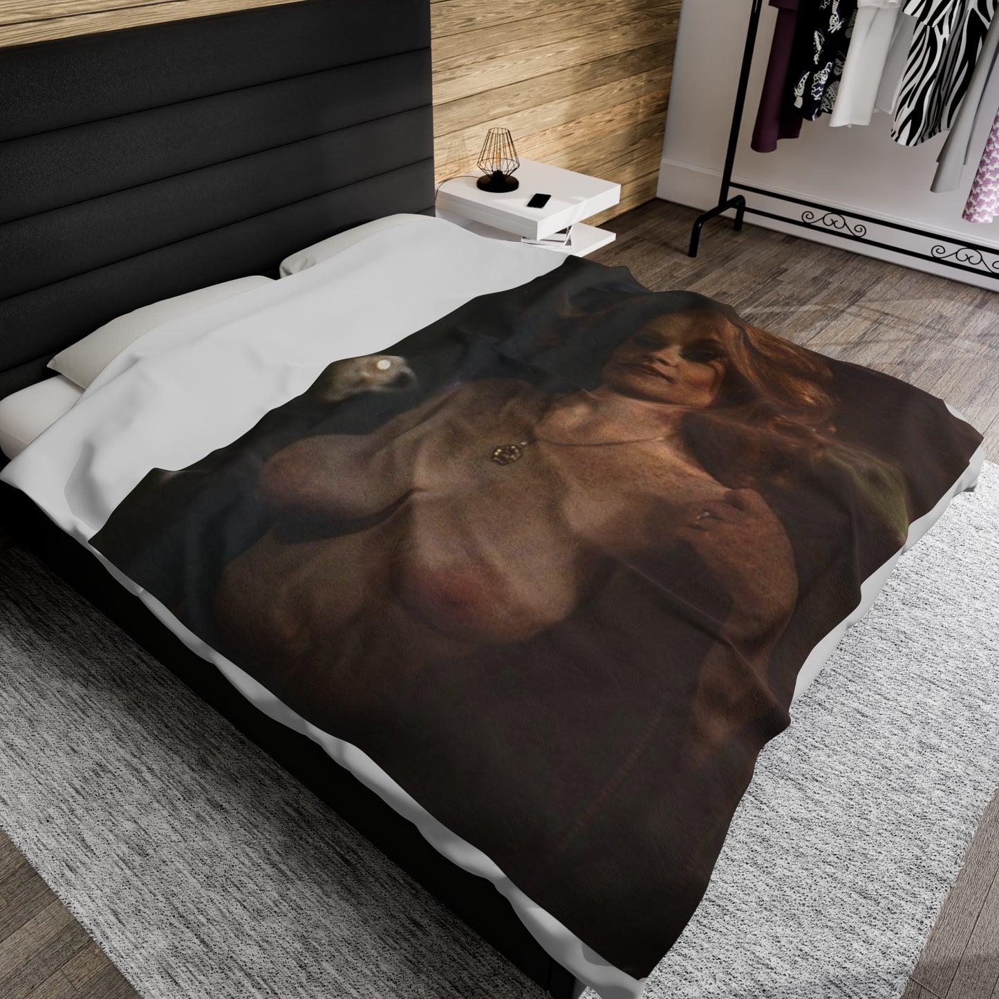 Velveteen Plush Blanket Retro Pornstar Lisa De Leeuw Nude