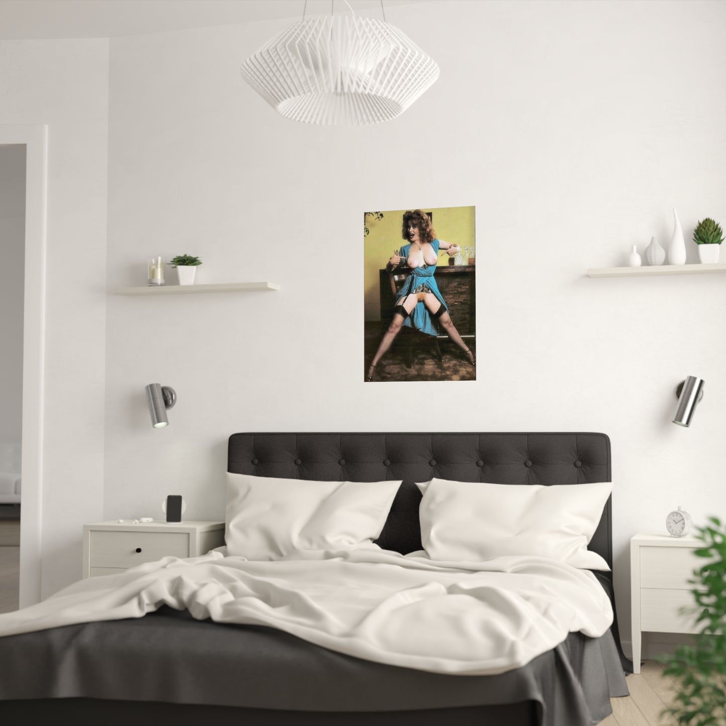 Satin Posters (210gsm) Retro Pornstar Lisa De Leeuw Nude