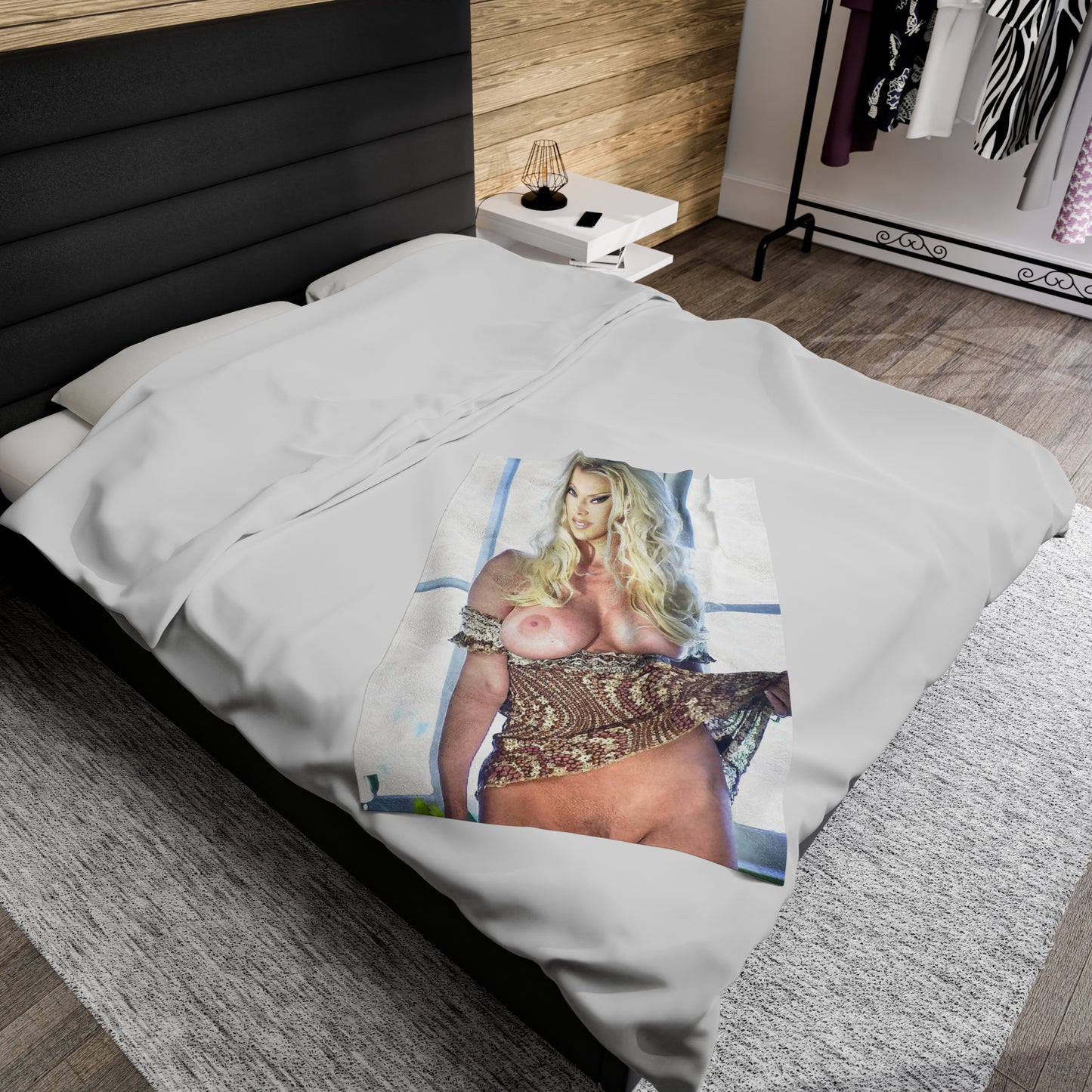 Velveteen Plush Blanket Pornstar Jenna Jameson Nude