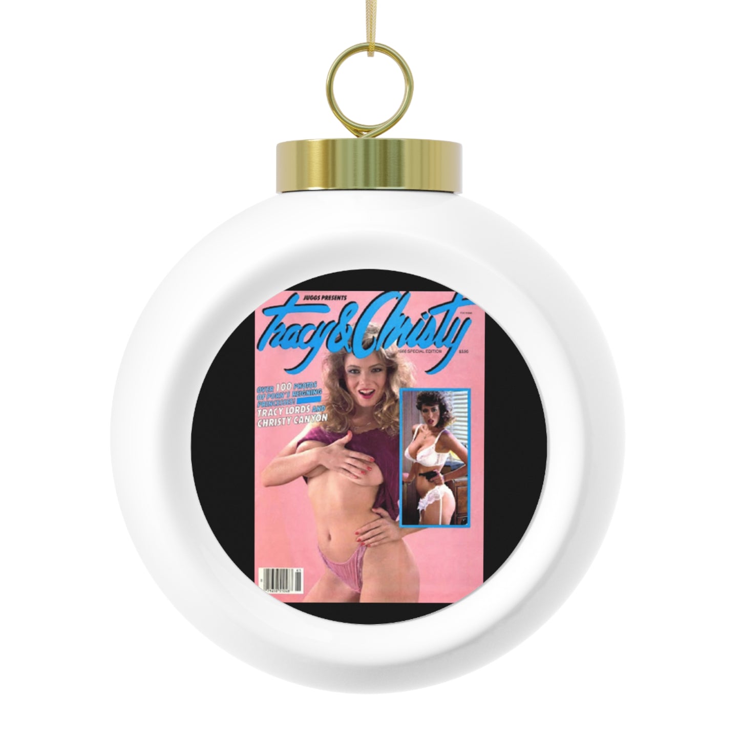 Christmas Ball Ornament Traci Lords Magazine Cover