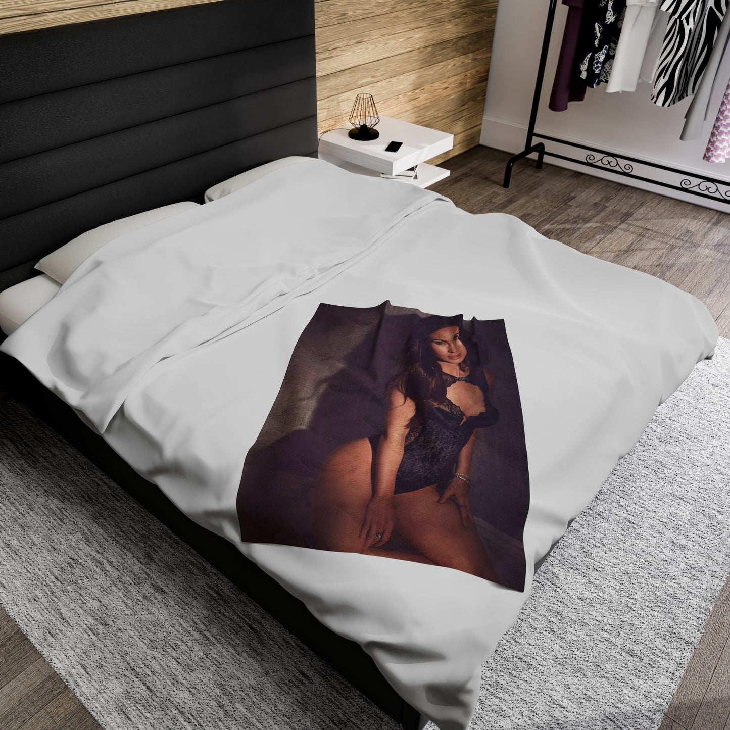 Velveteen Plush Blanket Megan Fox