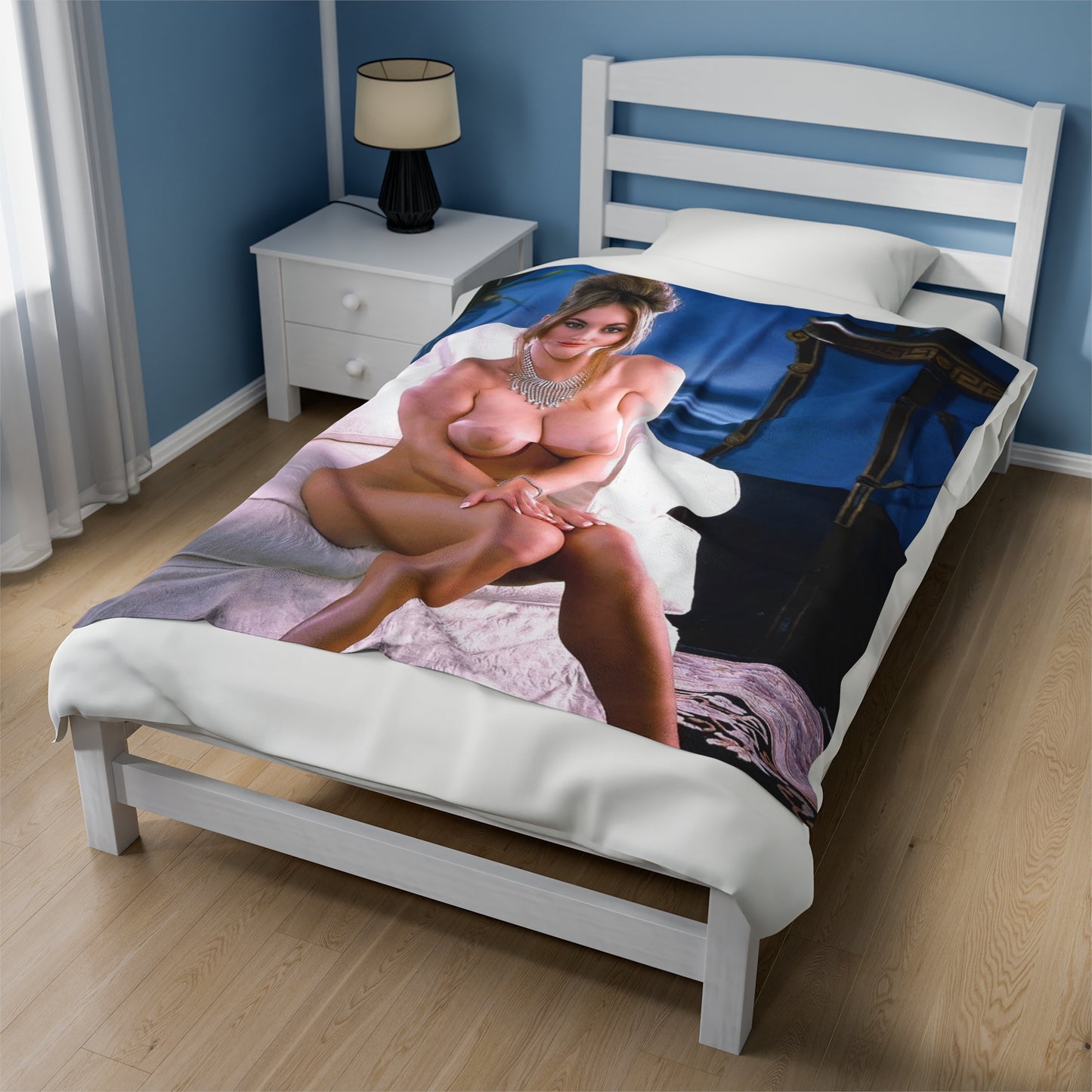 Velveteen Plush Blanket Retro Pornstar Celeste Nude