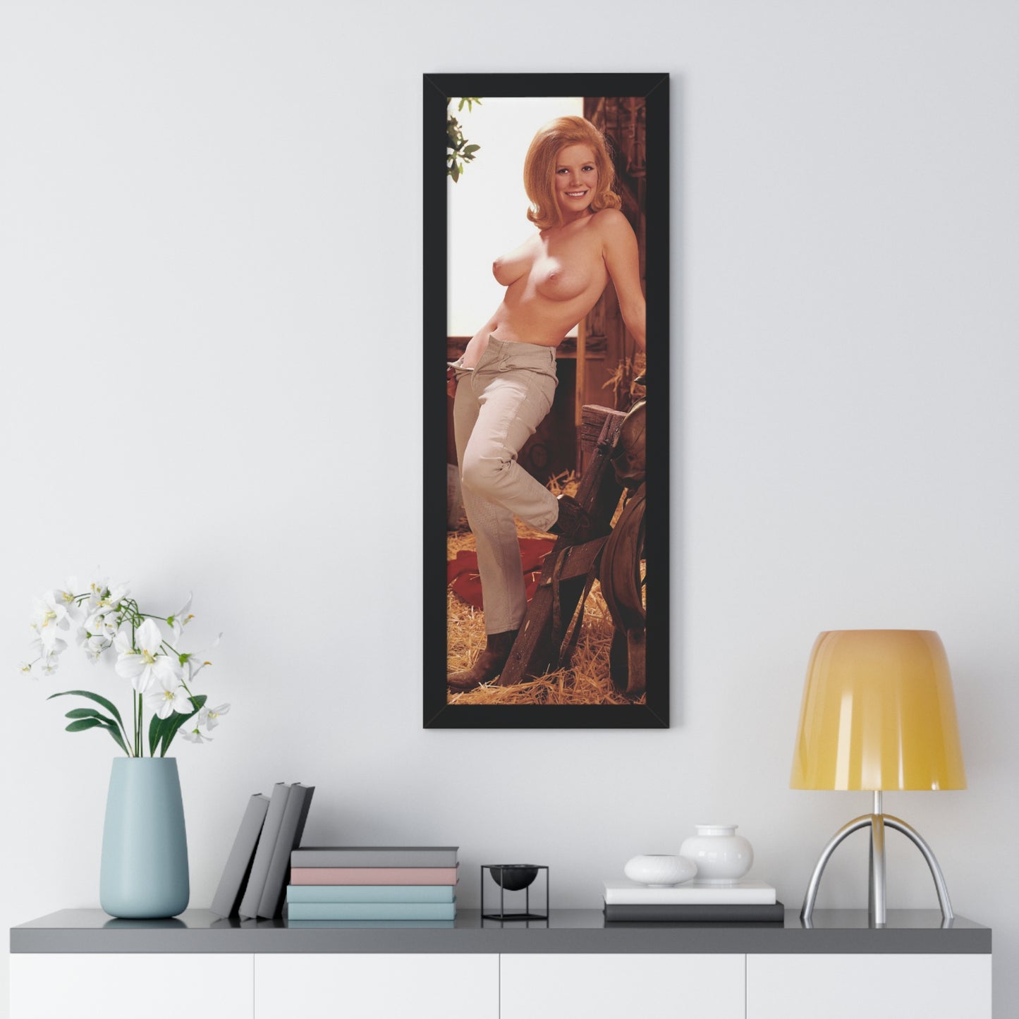Framed Vertical Poster Playboy Playmate July 1964 Melba Ogle