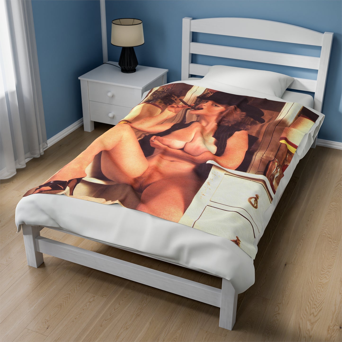 Velveteen Plush Blanket Retro Pornstar Lisa De Leeuw Nude