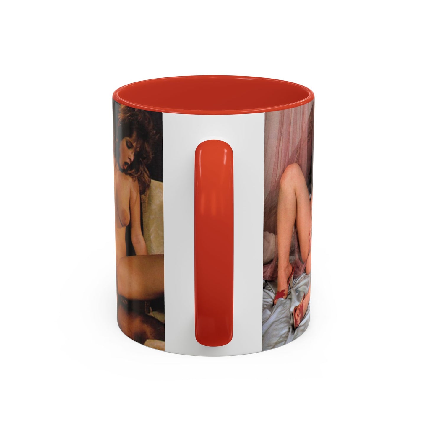 Accent Coffee Mug (11, 15oz) Retro Pornstar Traci Lords Nude