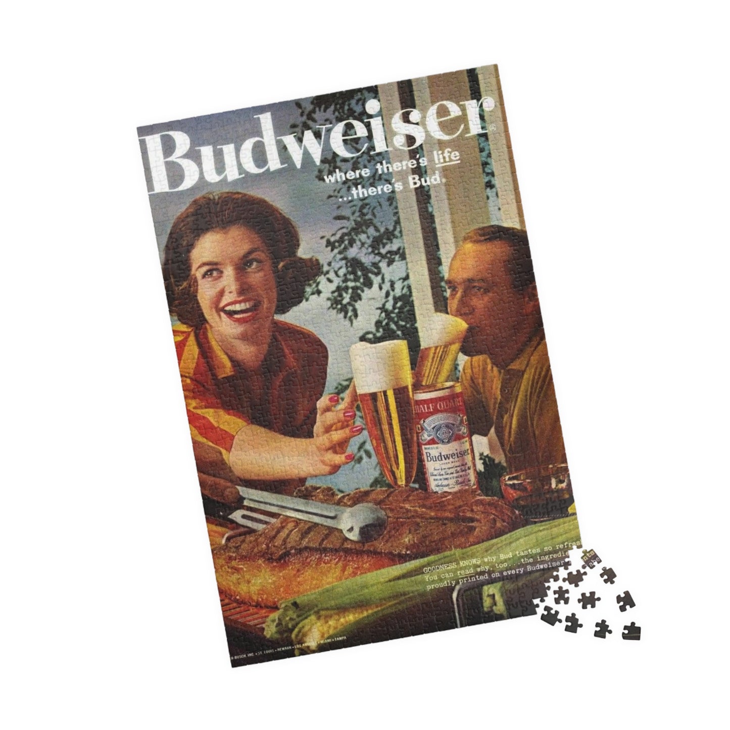 Puzzle (110, 252, 520, 1014-piece) Retro Beer Advertisement Budweiser