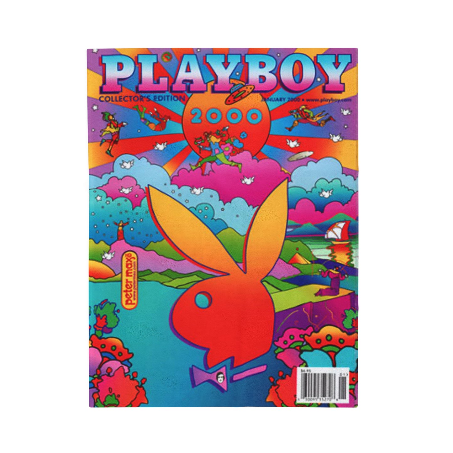 Velveteen Plush Blanket Play Boy January 2000 Cover