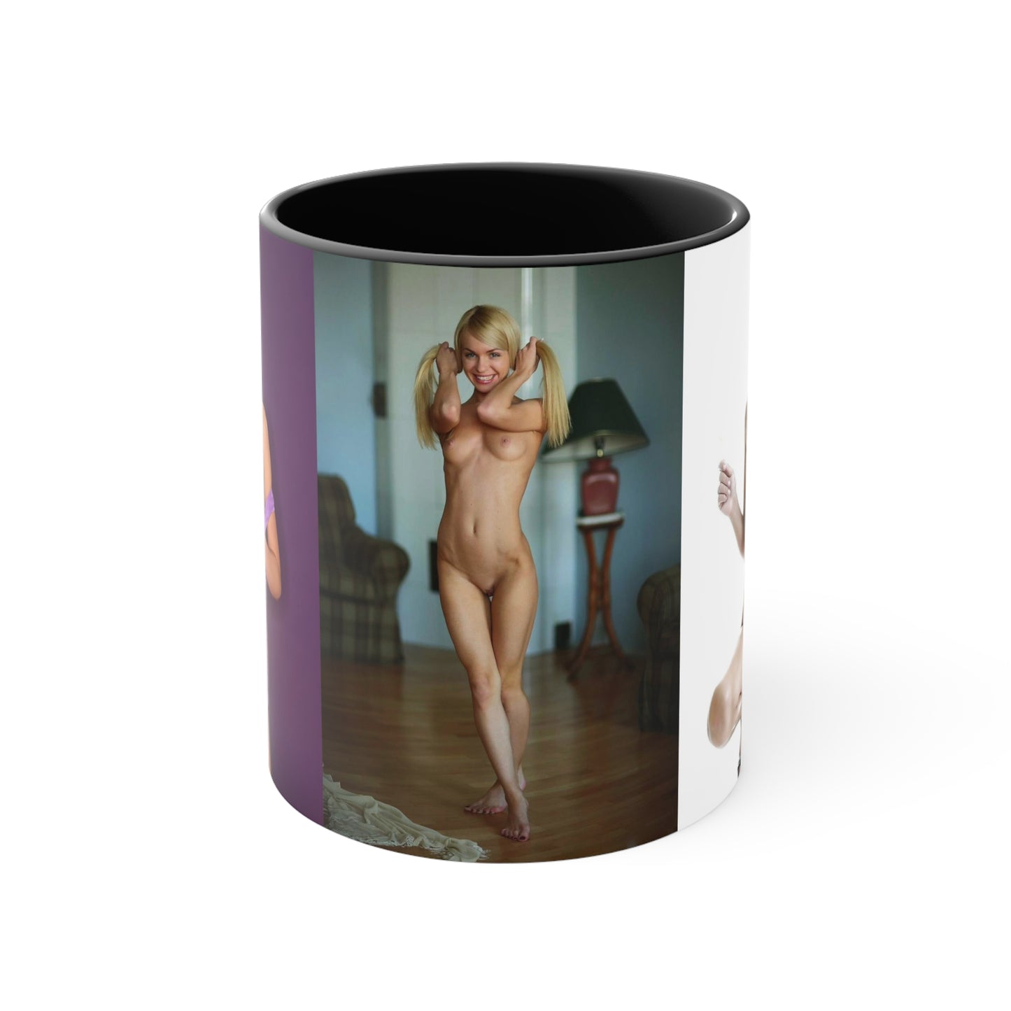 Accent Coffee Mug, 11oz Nude Pigtails