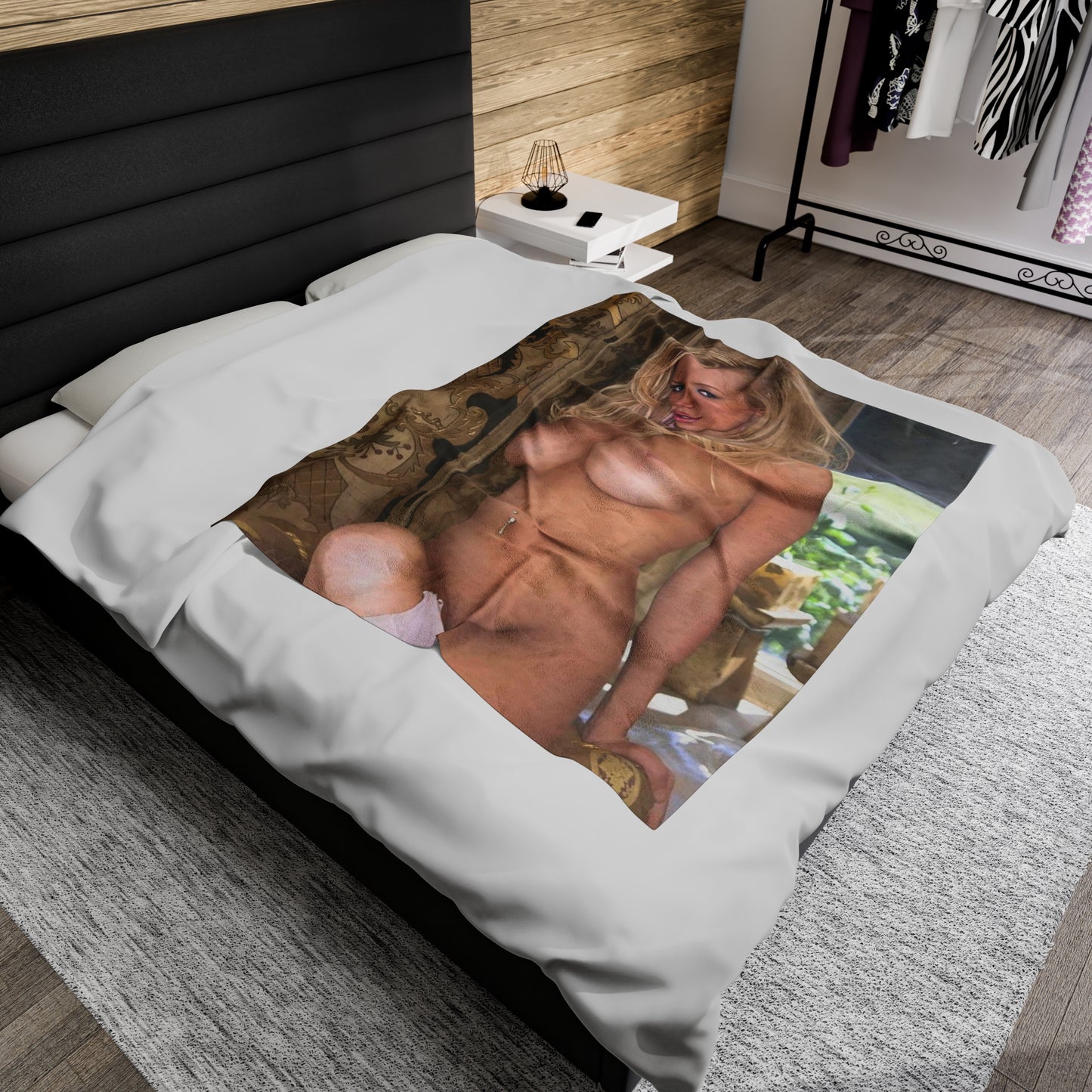 Velveteen Plush Blanket Pornstar Jenna Jameson Nude