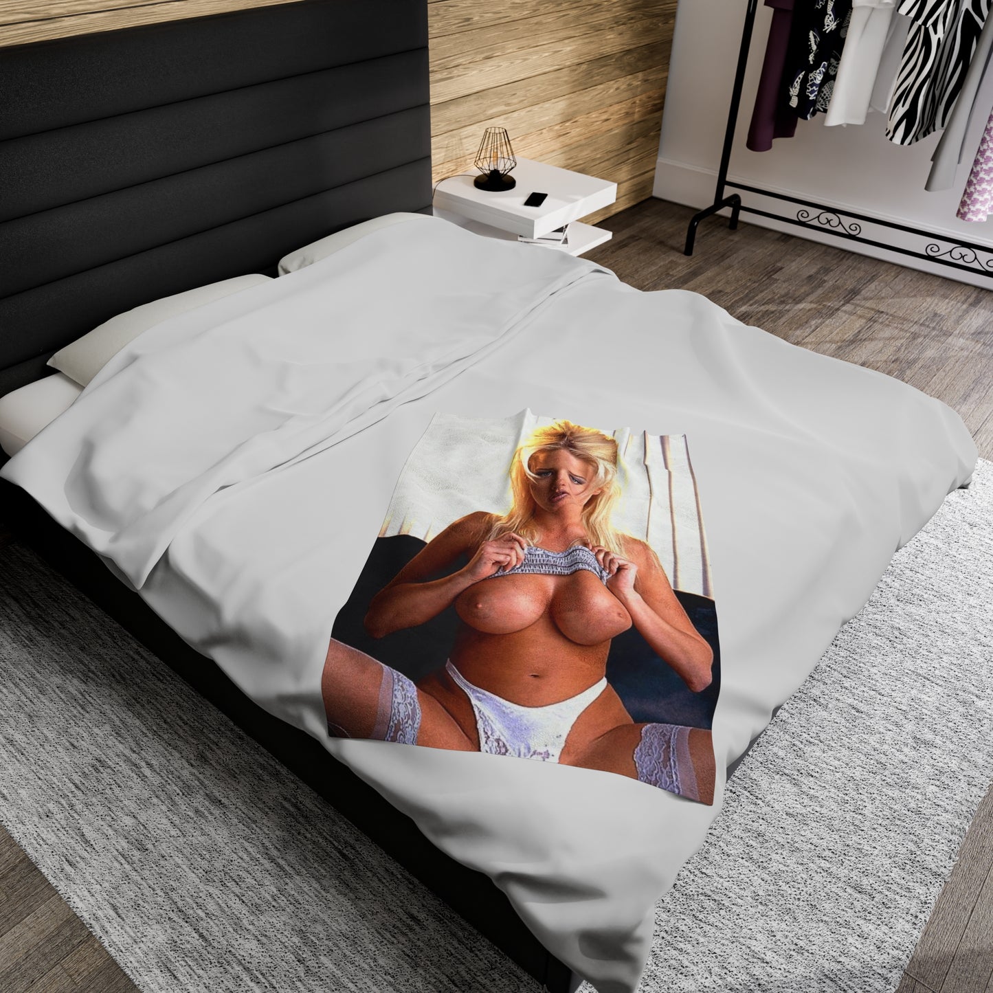 Velveteen Plush Blanket Pornstar Chloe Jones Nude