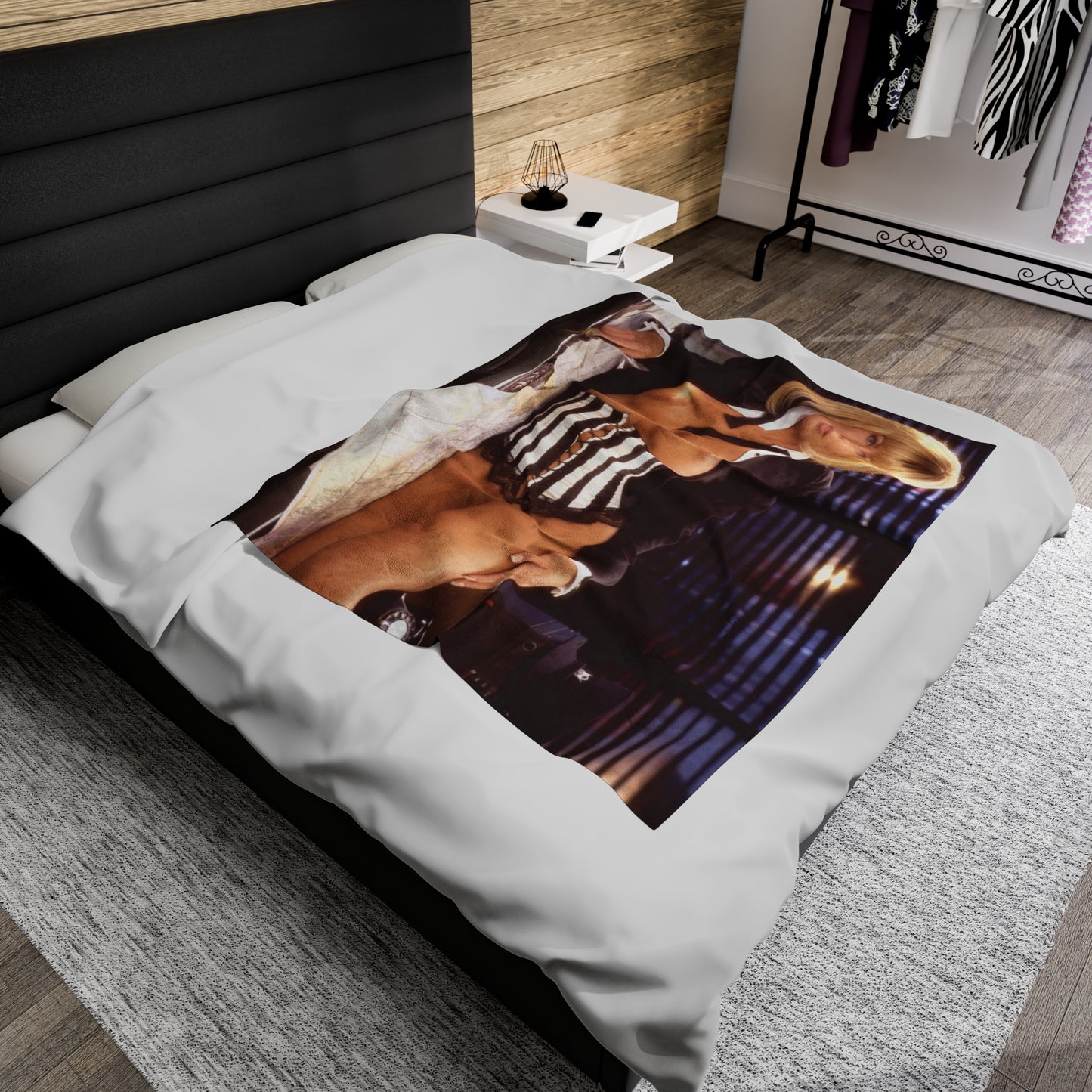 Velveteen Plush Blanket Playboy Playmate September 1995 Donna D'Errico