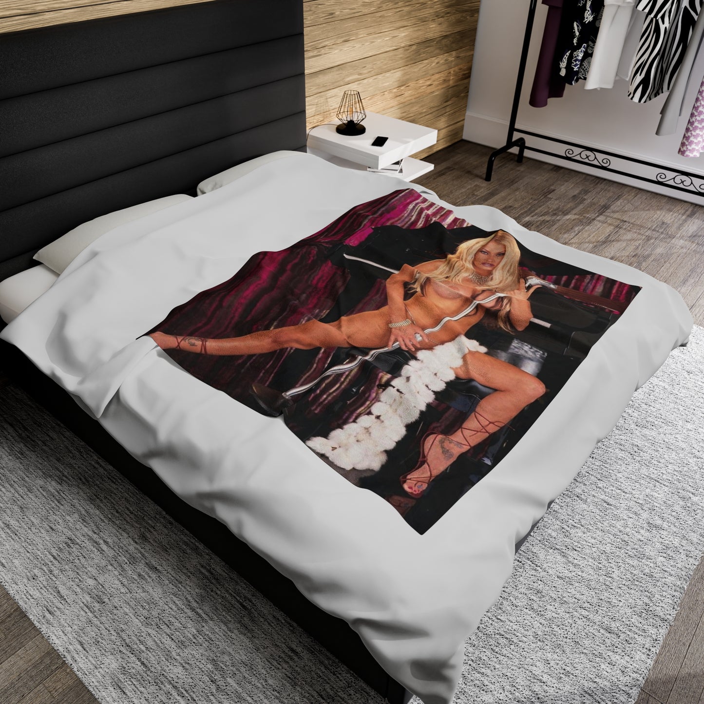 Velveteen Plush Blanket Pornstar Jenna Jameson Nude