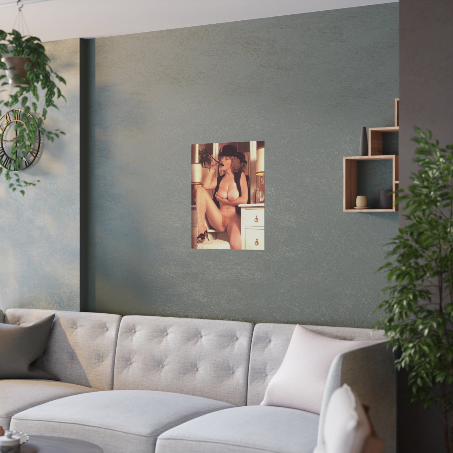 Satin Posters (210gsm) Retro Pornstar Lisa De Leeuw Nude
