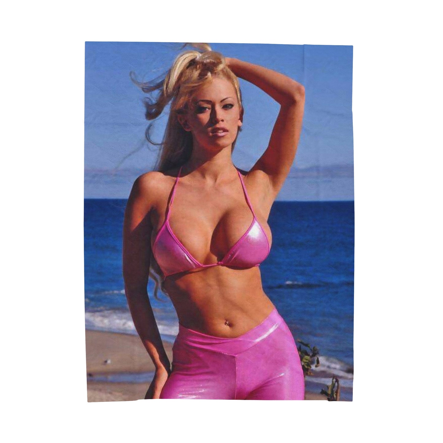 Velveteen Plush Blanket Jenna Jameson Bikini