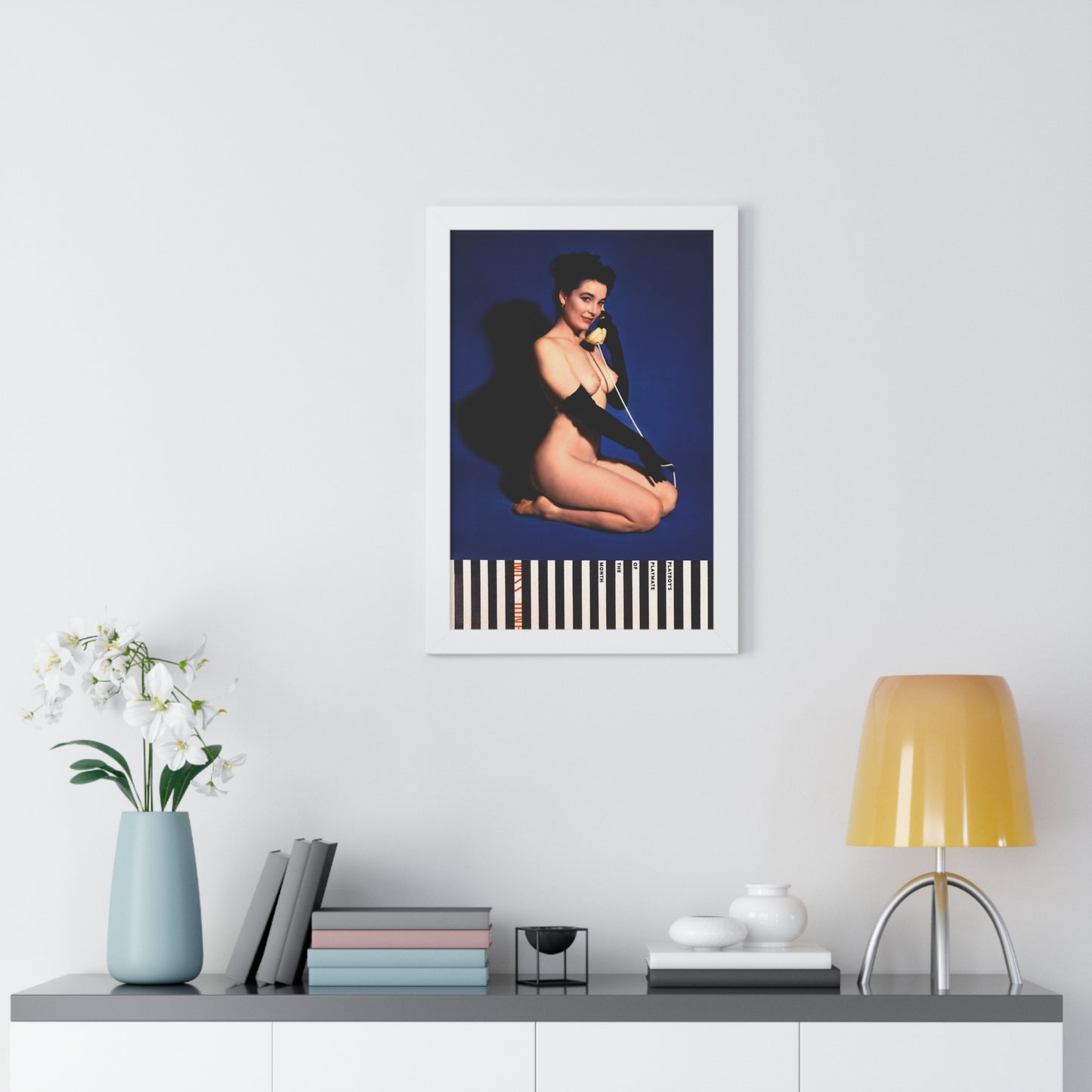 Framed Vertical Poster Playboy Playmate June 1954 Margie Harrison