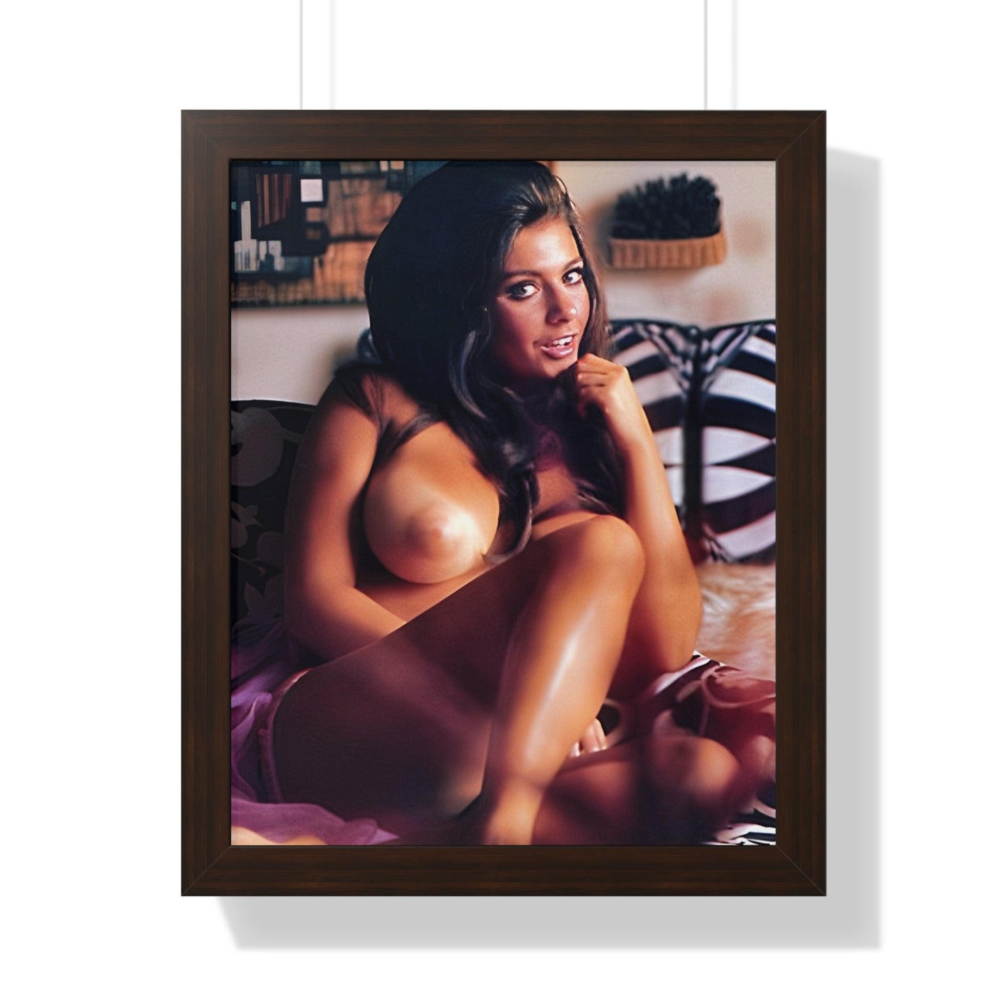 Framed Vertical Poster Playboy Playmate Cynthia Myers nude