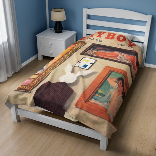 Velveteen Plush Blanket Cover August 1956