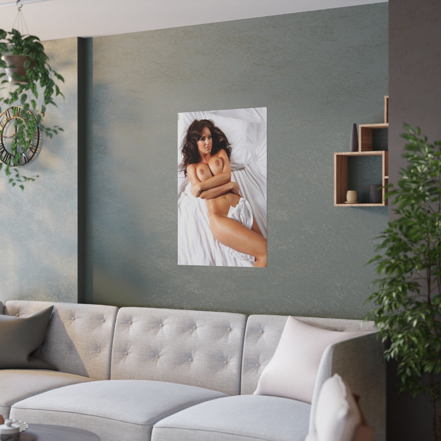 Satin Posters (210gsm) Sexy Brit Rosie Jones Nude