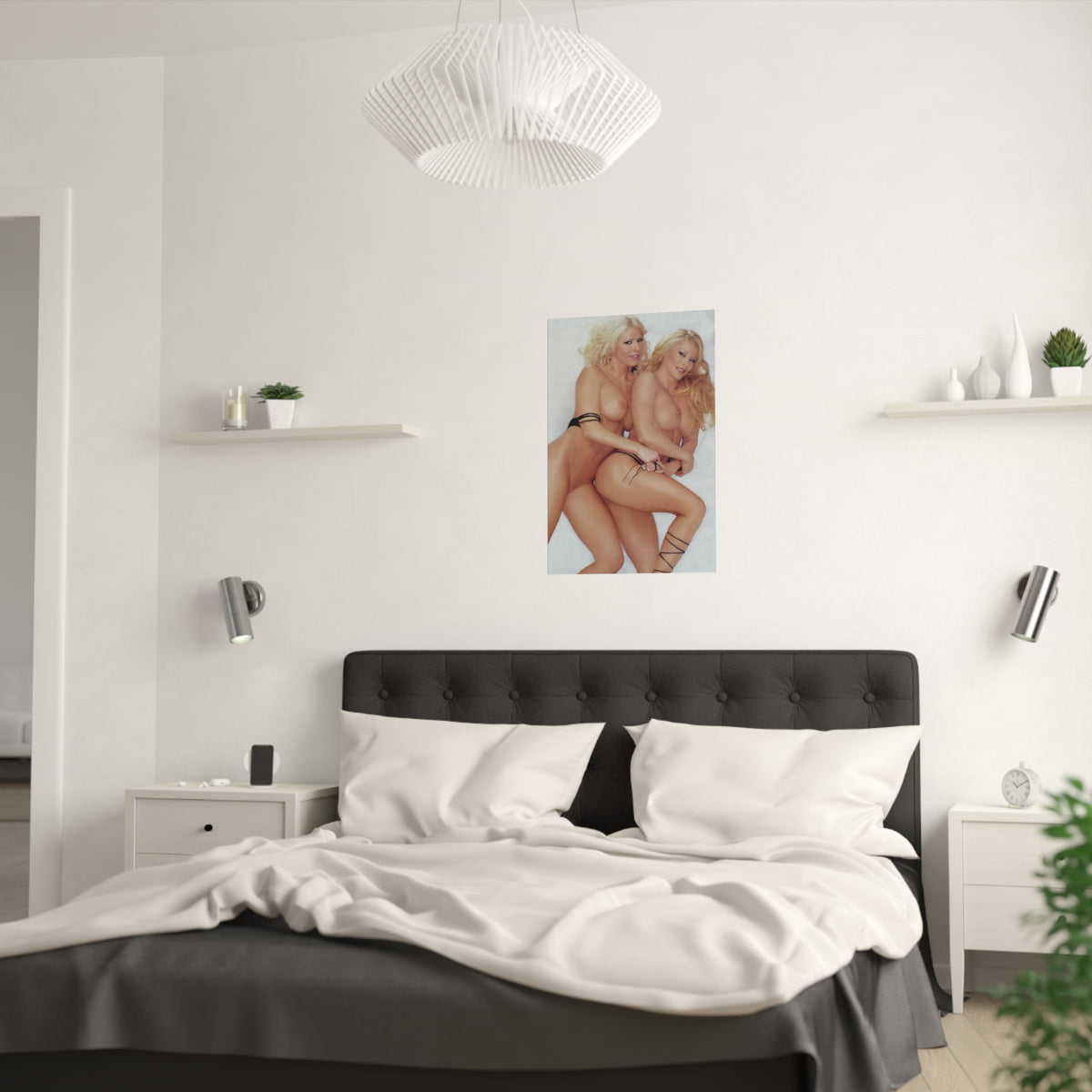 Satin Posters (210gsm) Torrie Wilson and Sable Nude