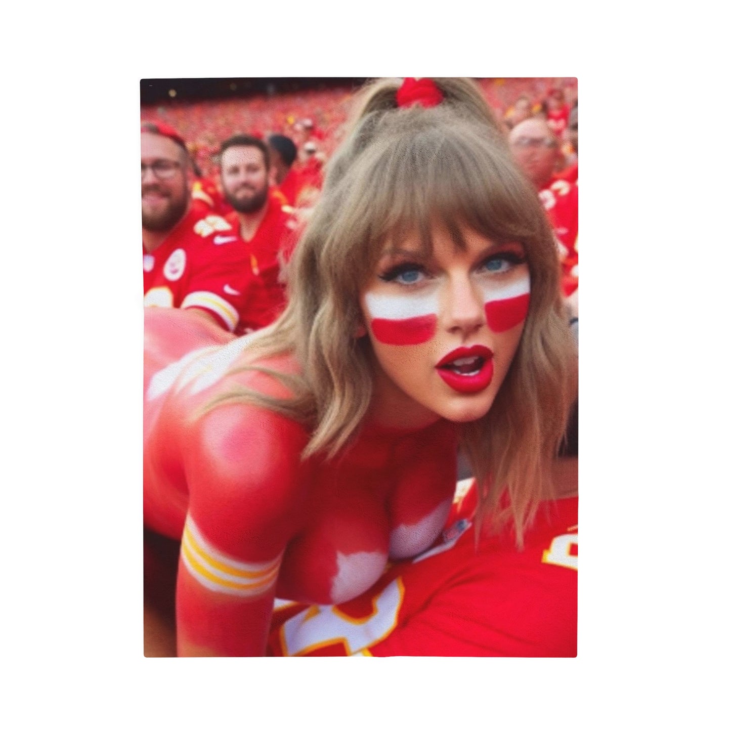 Velveteen Plush Blanket Taylor Swift AI Nudes