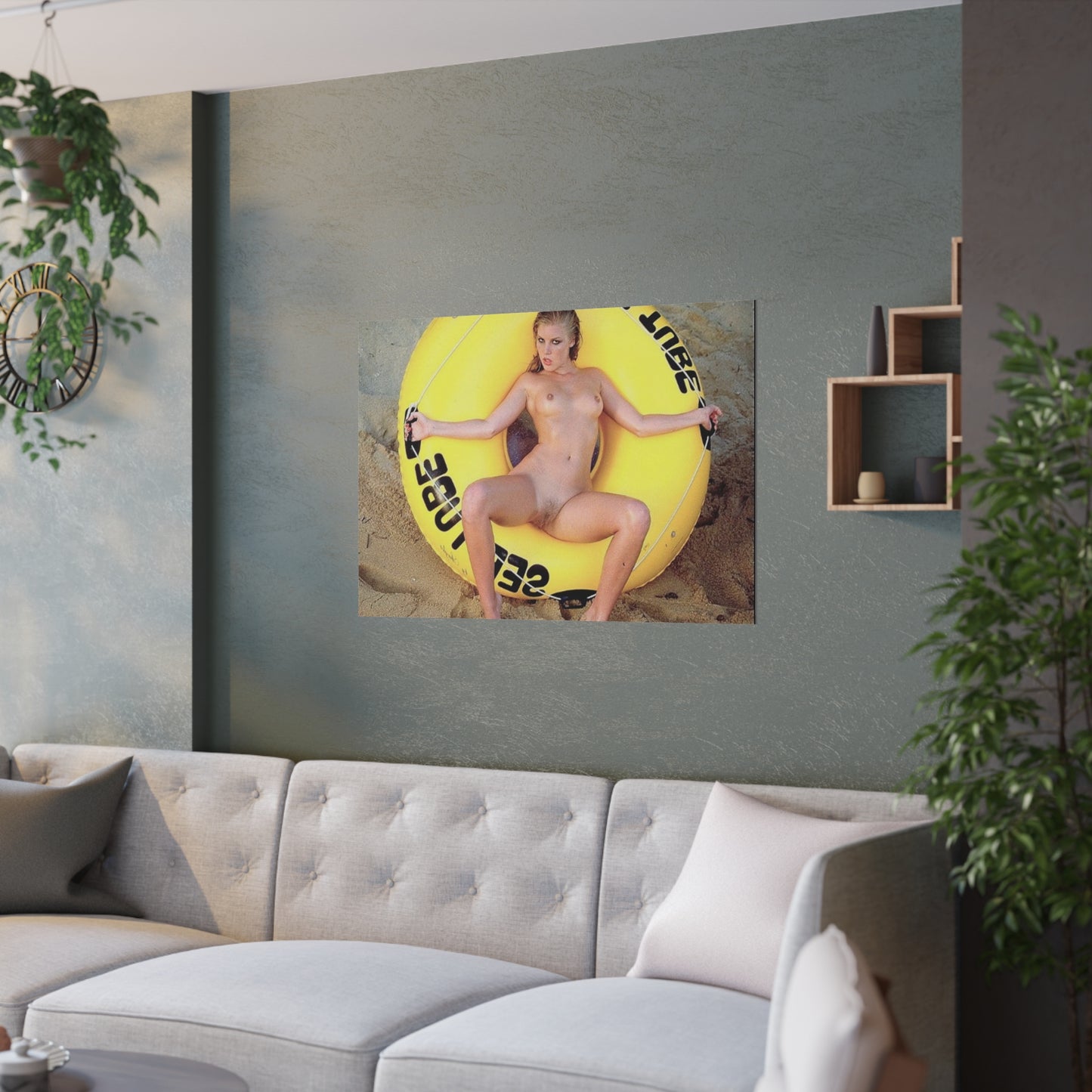 Satin Posters (210gsm) Retro Pornstar Shauna Grant Nude