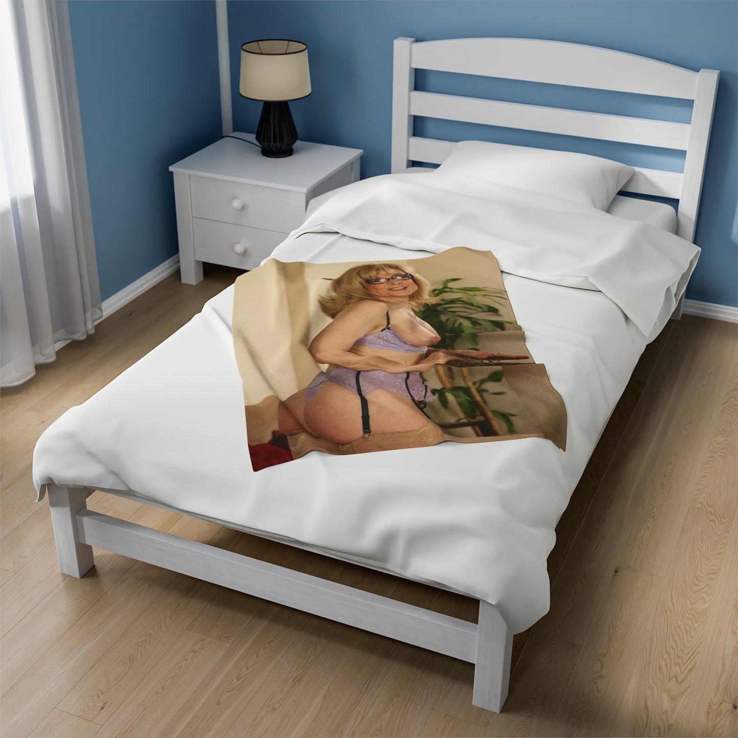 Velveteen Plush Blanket Porn Star Nina Hartley Nude