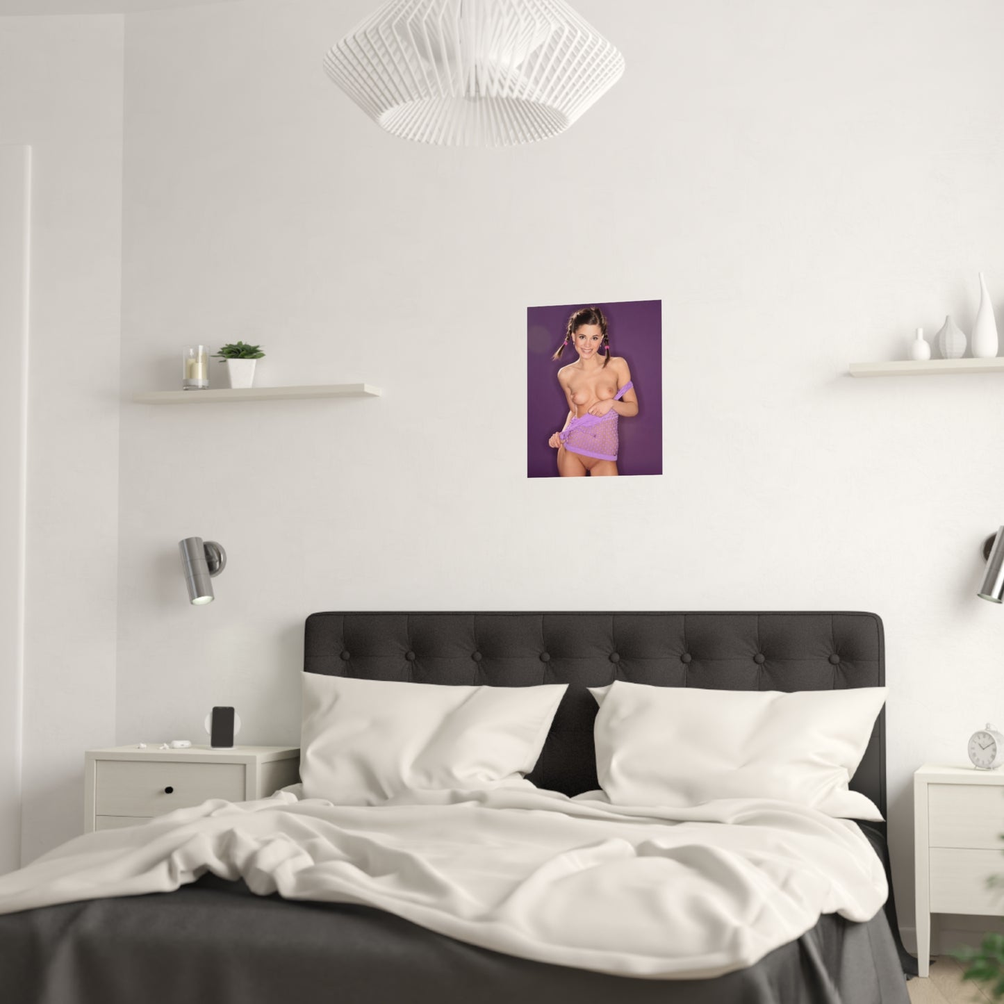 Satin Posters (210gsm) Cute Nude Pigtails